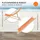 ECD Germany Sonnenliege 117 x 52 x 83 cm Orange