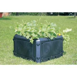 KHW Komposter Bio-Quick Aufbauset Anthrazit 230 l ohne Deckel