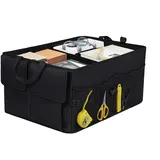 NINESPRING Auto Kofferraum Organizer,Kofferraumtasche faltbar Groß,Mehrere Fächer Auto Faltbox,Wasserdichte Praktische Kofferraumtasche,Autotasche Box für Reisen,Camping