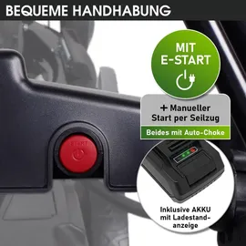 BRAST Benzin Rasenmäher 22224 ESTART 5,2 kW (7 PS)