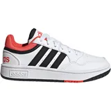 Adidas Hoops Shoes Schuhe, Cloud White/core Black/Bright red, 35 EU