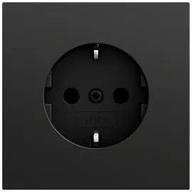 Gira Schuko-Steckdose Unterputz schwarz 1 St.