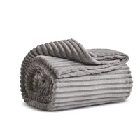 KARACA Ruby Stripe Bettüberwurf 150 x 200 cm Grau/Pink