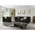 s-style möbel Polstergarnitur 2+1 Gustav aus Cord-Stoff mit bequemem Sitz, (1x 2-Sitzer-Sofa, 1x Sessel) schwarz