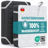 Matratzenschoner 180x200 cm wasserdichte 2 STK. Matratzenauflage aus Baumwolle Nässeschutz Inkontinenzunterlage Matratzenbezüg Atmungsaktive Anti-Allergie Anti Milben für Bett/Matratze Waschbar