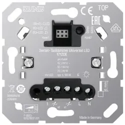 Jung 1712DE Serien-Tastdimmer Universal LED, mit Nebenstelleneingang
