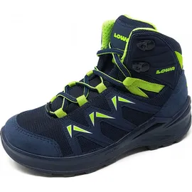 Lowa Innox Pro GTX Junior (Synthetik/Textil, wasserdicht) 2024 stahlblau/limegrün Kinder