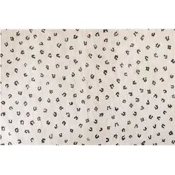 Teppich Baumwolle hellbeige Tiermotiv 200 x 300 cm AFIS