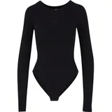 URBAN CLASSICS Ladies Stretch Jersey Longsleeve Body - schwarz