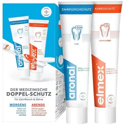 Aronal/Elmex Doppelschutz Zahnpasta 2x75 ml