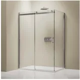 nextrend - gmbh EX806 Duschkabine mit Schiebetür rechts 90 x 120 cm transparent Echtglas