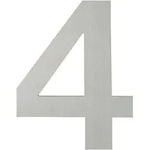 HOPPE OA-Hausnummer E600-609 Ziffer 4 Edelstahl matt