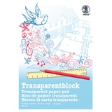 Ludwig Bähr URSUS Zeichen und Künstlerbedarf Transparentblock Format DIN A3, 25 Blatt weißes Transparentpapier 65 g/m2