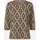 Classic Basics 3/4-Arm-Shirt CLASSIC BASICS "3/4-Arm-Shirt", Damen, Gr. 54, beige, schwarz, bedruckt, 100% Baumwolle, gemustert, mehrfarbig, Rundhals, Shirts 3/4-Arm-Shirt