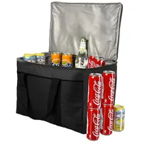 Goods+Gadgets Thermobehälter 45 Liter Picknick Kühltasche, (XXL, Isotasche), Camping-Tasche schwarz 45000 ml