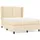 vidaXL Boxspringbett 140 x 200 cm Creme