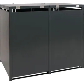 MCW Mülltonnenverkleidung O67 122 x 132 x 84 cm anthrazit