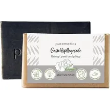 Puremetics Gesichtspflegeseife Aktivkohle 75 g