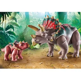 Playmobil Dinos Triceratops mit Jungtier 71821