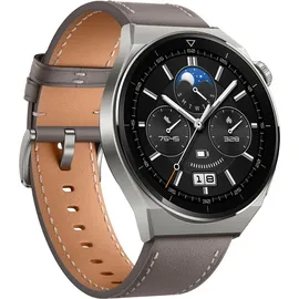 Huawei Watch GT 3 Pro  46 mm titangrau Lederarmband grau