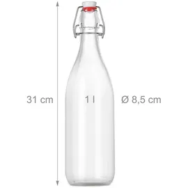 Relaxdays Vorratsglas 1000 ml 6 St.