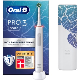 Oral B Pro 3 3500 weiß + Reiseetui floral Design Edition