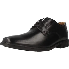 CLARKS Herren Tilden Plain Derby Schwarz (39,5 EU)