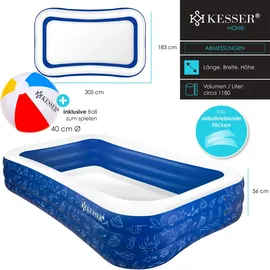 Kesser Aufblasbarer Pool 305 x 183 x 56 cm Blau