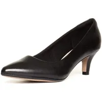 CLARKS Damen Linvale Jerica Pumps, Black Leather, 37 EU