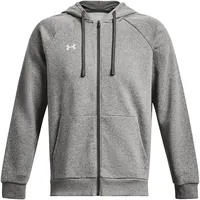 Under Armour Rival Fleece Kapuzenjacke Herren 025 castlerock light heather/white M