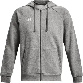 Under Armour Rival Fleece Kapuzenjacke Herren 025 castlerock light heather/white M