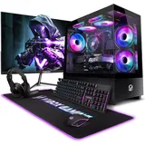 Vibox V-205 Gaming PC Set Komplett - Monitor 23 Zoll - AMD Ryzen 5 5500 4,2 GHz - Nvidia RTX 5060 8 GB - 16 GB RAM - 1 TB SSD - Windows 11 - WiFi 6... - Schwarz