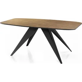 WFL GROUP Foster 180 x 76 x 90 cm ausziehbar braun