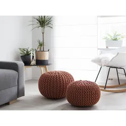 Pouf kupfer ⌀ 50 cm CONRAD