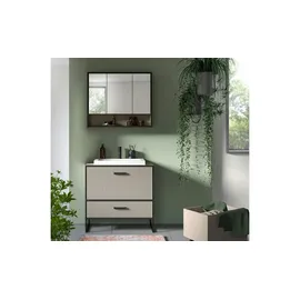 Möbel Kraft BAGNO 3-tlg. Schwarz