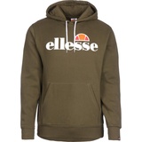 Ellesse Herren Hoodie Gottero - Sweatshirt, Sweater, Kapuze, Langarm, Logo-Print Grün, S