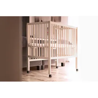 tiSsi Gitterbett Maxi, 90x50 cm, Lattenrost inklusive, höhenverstellbar, als Beistellbett verwendbar, Babymöbel, Babybetten, Gitterbett