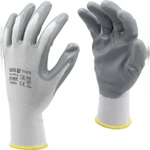 TRIZERATOP Arbeitshandschuhe, Nylon, Nitril Gr. 9/L