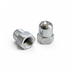 TIYO Hutmutter FG 9,5 Edelstahl silber 2 Stück