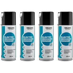 TESLANOL 26017 Elektro-Mechanik-Reinigerspray, 200 ml, 4 Stück