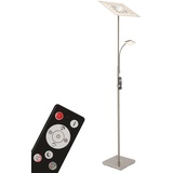 Briloner CCT LED Fluter mit Lesearm matt-nickel