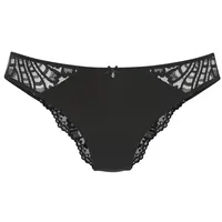 LASCANA Tanga Flora 40/42 Schwarz