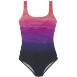 LASCANA Badeanzug, schnelltrocknend, Shapingeinsatz, für Damen, pink bedruckt, Gr.46 Cup C,