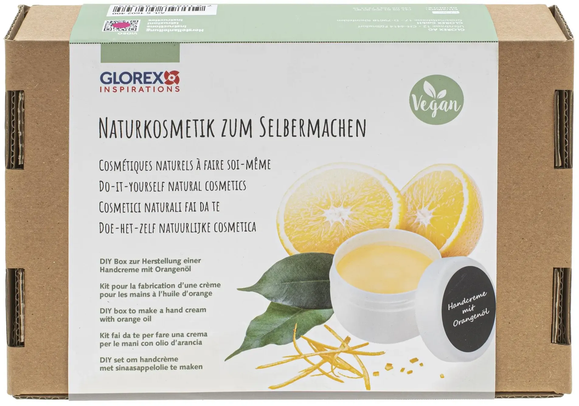 Naturkosmetik Starter-Set für erfrischende, vegane Orangen-Handcreme