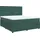 vidaXL Boxspringbett 180 x 200 cm Dunkelgrün