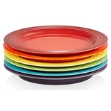 Le Creuset Speiseteller 27 cm Regenbogen 6er Set