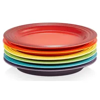 Le Creuset Speiseteller 27 cm Regenbogen 6er Set