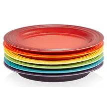 Le Creuset Speiseteller 27 cm Regenbogen 6er Set