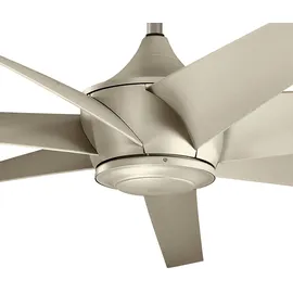 Elstead Lighting Lehr 203 cm Deckenventilator Silber