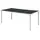 vidaXL Gartentisch 190x90x74 cm Schwarz